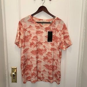 Scotch and Soda Bamboo Beach Monotone Tropical tee
